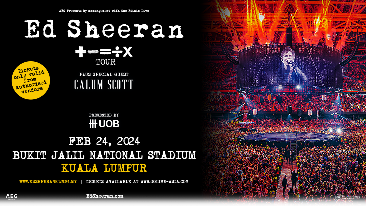 Ed Sheeran ÷ X Tour Kuala Lumpur 2024